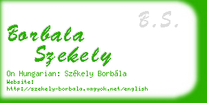 borbala szekely business card