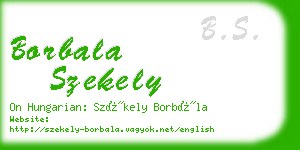 borbala szekely business card